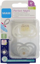 MAM Nuggi Perfect Night Silikon 6-16m 2 Stück