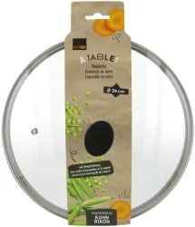 À Table! Glasdeckel mit Dampföffnung 24cm