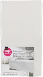 Prix Garantie Fixleintuch Jersey weiss 90x200cm