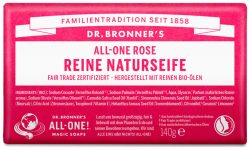 Dr. Bronner's BIO Festseife Rose 140g