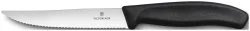 Victorinox Steak- und Pizzamesser Gourmet Schwarz 12cm