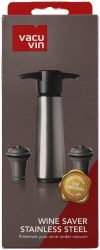 Vacuvin Wine Saver Inox inklusive 2 Zapfen