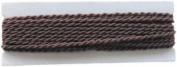 Satinkordel dunkelbraun 2 mm Coupon 4 m