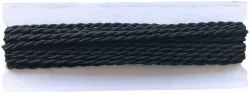 Satinkordel schwarz 2 mm Coupon 4 m