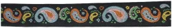 Borte Paisley blau & orange 16mm/2m