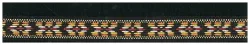 Zierband schwarz 12 mm Coupon 2 m