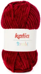 Katia Bambi 327 Chenillegarn bordeaux 100g