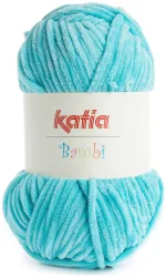 Katia Bambi 317 Chenillegarn türkis 100g