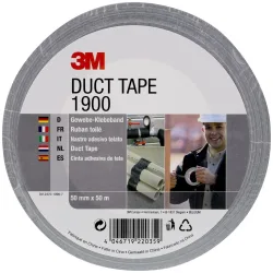 3M 1900 Gewebeklebeband Silber 50 mm x 50 m