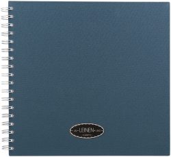 EIBERT - Kreativbuch mit Leineneinband, 24 x 24 cm, Petrol