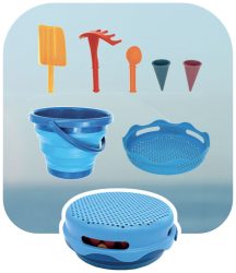 Schildkröt - 7in1 Falteimer Set, Blau