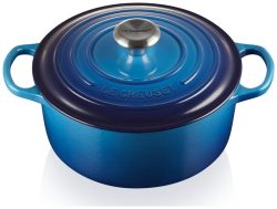 Le Creuset Bräter Rund Signature blau 4.2L 24cm