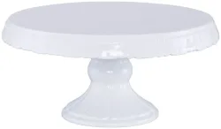 Rbv Birkmann Tortenplatte Vintage 30 cm weiss