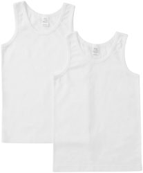 Naturaline Textil Kids Unterhemd uni weiss 122/128