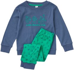 Naturaline Textil Kids Pyjama Monster blau-grün 98/104