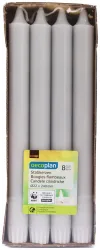 Oecoplan Leuchterkerzen hellgrau 22x240mm