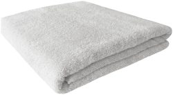 Inhouse Badetuch Gots 100x150 silber