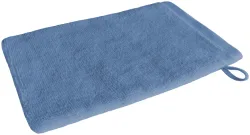 Inhouse Waschhandschuh Gots 15x21 blau
