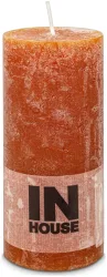 Inhouse Zylinderkerze Rustic 68x150 Cognac