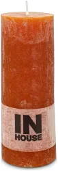 Inhouse Zylinderkerze Rustic 68x180 Cognac