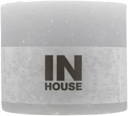 Inhouse Zylinderkerze 120x100 Hellgrau