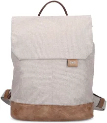 Zwei Rucksack creme