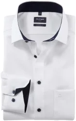 Olymp Luxor modern fit weiss 40 Natté