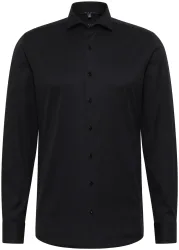 Eterna Slim FIT Cover Shirt Twill Langarm schwarz 41