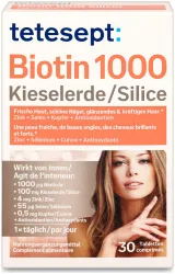 Tetesept Biotin 1000 Kieselerde 30 Stück