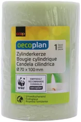 Oecoplan Zylinderkerze 70x100mm hellgrün