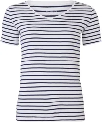 Naturaline Textil Naturaline Damen T-Shirt weiss/navy XL