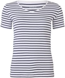 Naturaline Textil Naturaline Damen T-Shirt weiss/navy S