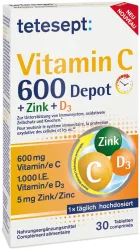 Tetesept Vitamin C & Zink & D3 Depot 30 Stück