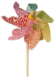 Windrad farbig gemustert 17x48cm