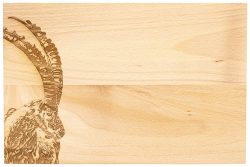 Holzbrett Steinbock 30x20cm