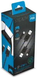 Stealth PlayStation 5 Aufladekabel für Controller 2x3m - black