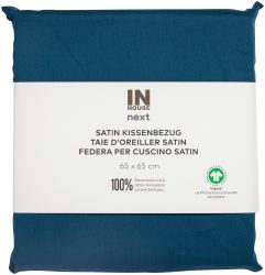 Inhouse Kissen Gots Satin 65x65 petrol