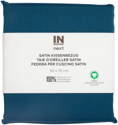 Inhouse Kissen Gots Satin 50x70 petrol