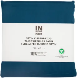 Inhouse Kissen Gots Satin 30x40 petrol