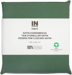 Inhouse Kissen Gots Satin 65x65 gras