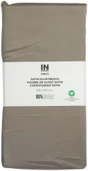 Inhouse Duvet Gots Satin 160x210 taupe
