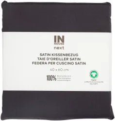 Inhouse Kissen Gots Satin 40x60 anthrazit