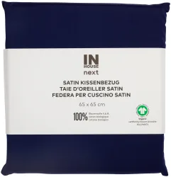 Inhouse Kissen Gots Satin 65x65 marine