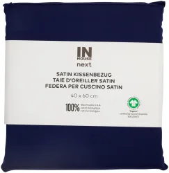 Inhouse Kissen Gots Satin 40x60 marine