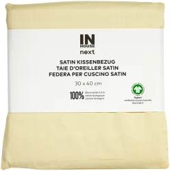 Inhouse Kissen Gots Satin 30x40 kamille