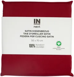 Inhouse Kissen Gots Satin 50x70 bordeaux