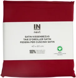 Inhouse Kissen Gots Satin 40x60 bordeaux