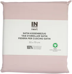 Inhouse Kissen Gots Satin 50x70 rosa