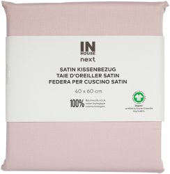 Inhouse Kissen Gots Satin 40x60 rosa