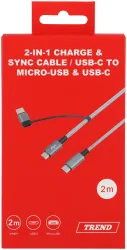 Trend Ladekabel Usb-C zu Usb-C & Micro